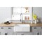 Gourmetier Solid Surface Stone Apron Front Farmhouse Sgl Bowl Kitchen Sink, White GKFA331810DS - alternate 4